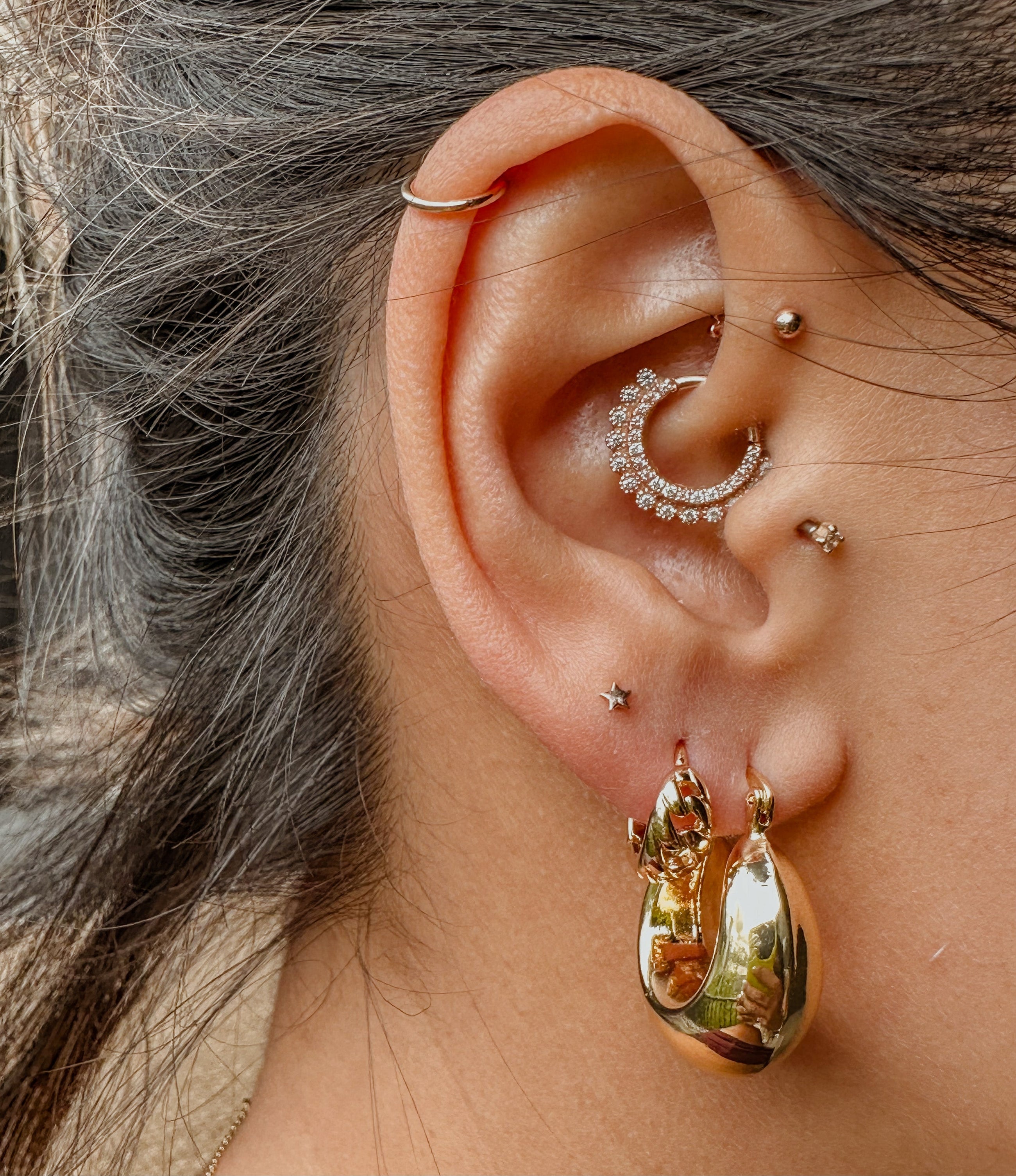 Chubby Gold Hoops