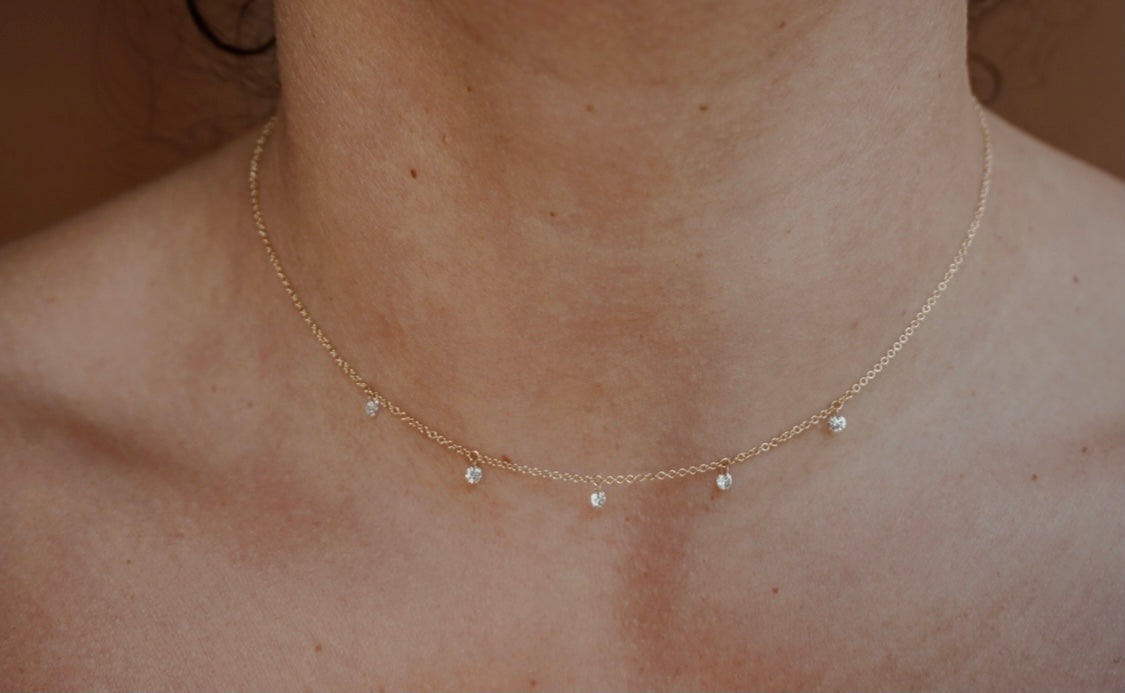 Floating Diamond Necklace