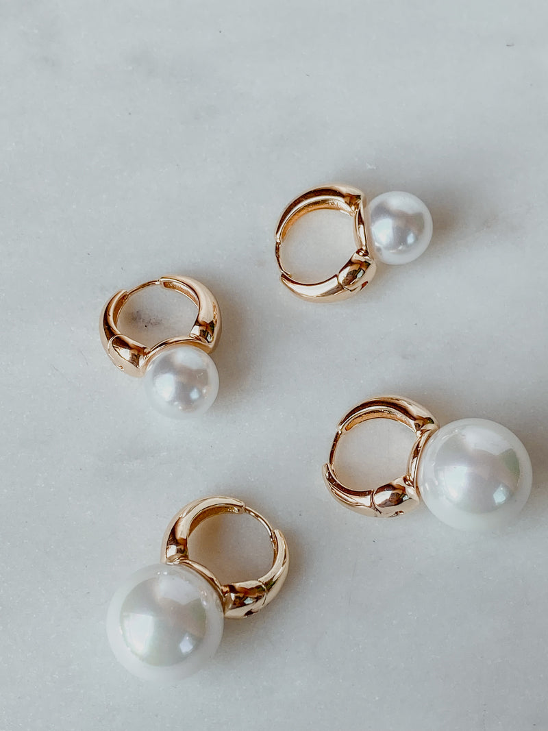 Mother of Pearl Hoops