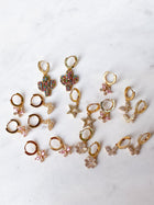Clear Butterfly Earrings