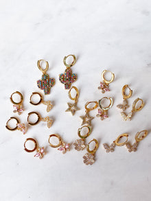 Clear Butterfly Earrings