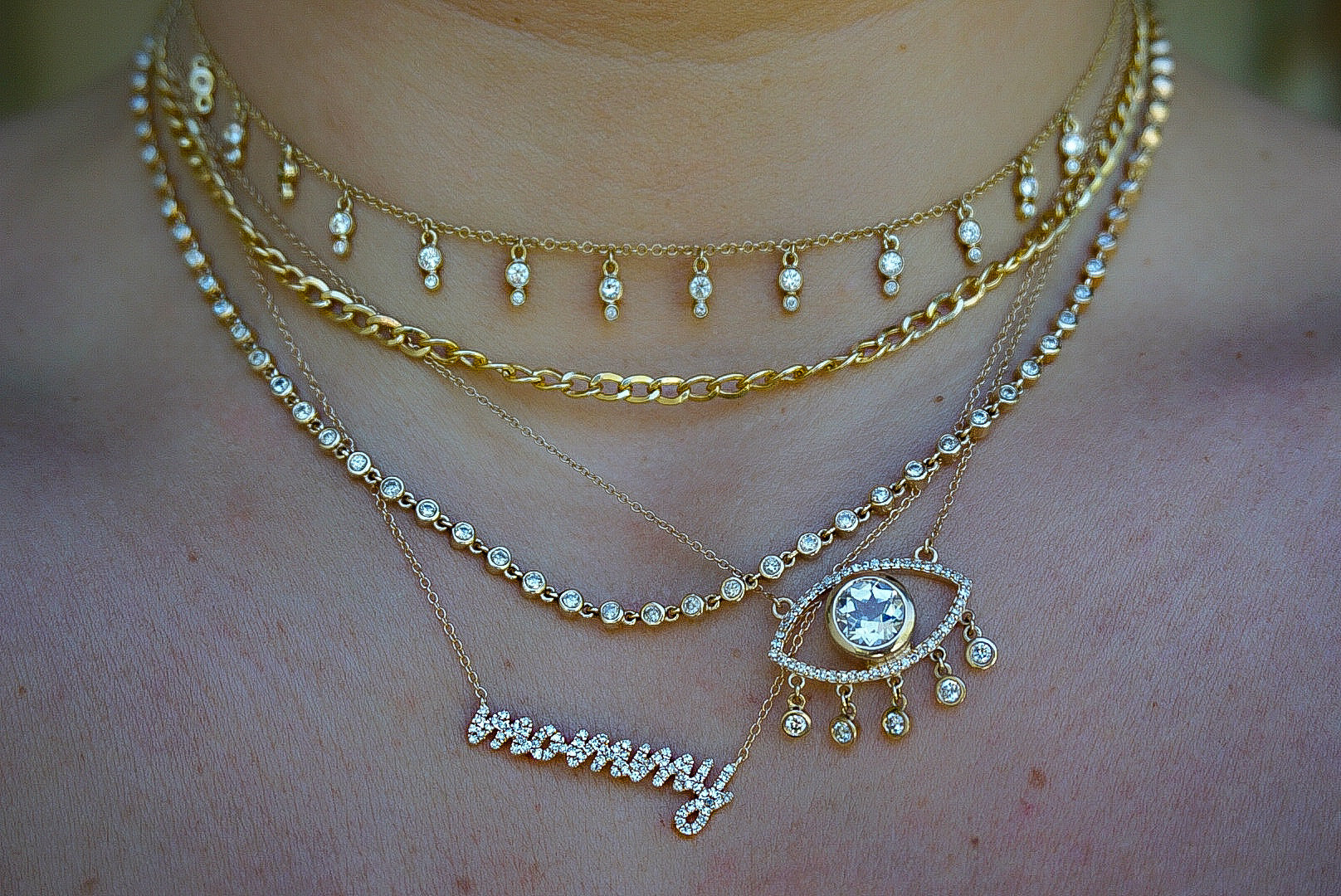 Diamond MOMMY Necklace