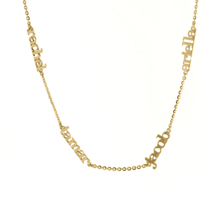 Four Name Necklace