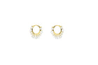 Rose Cut Round Shaker Earrings