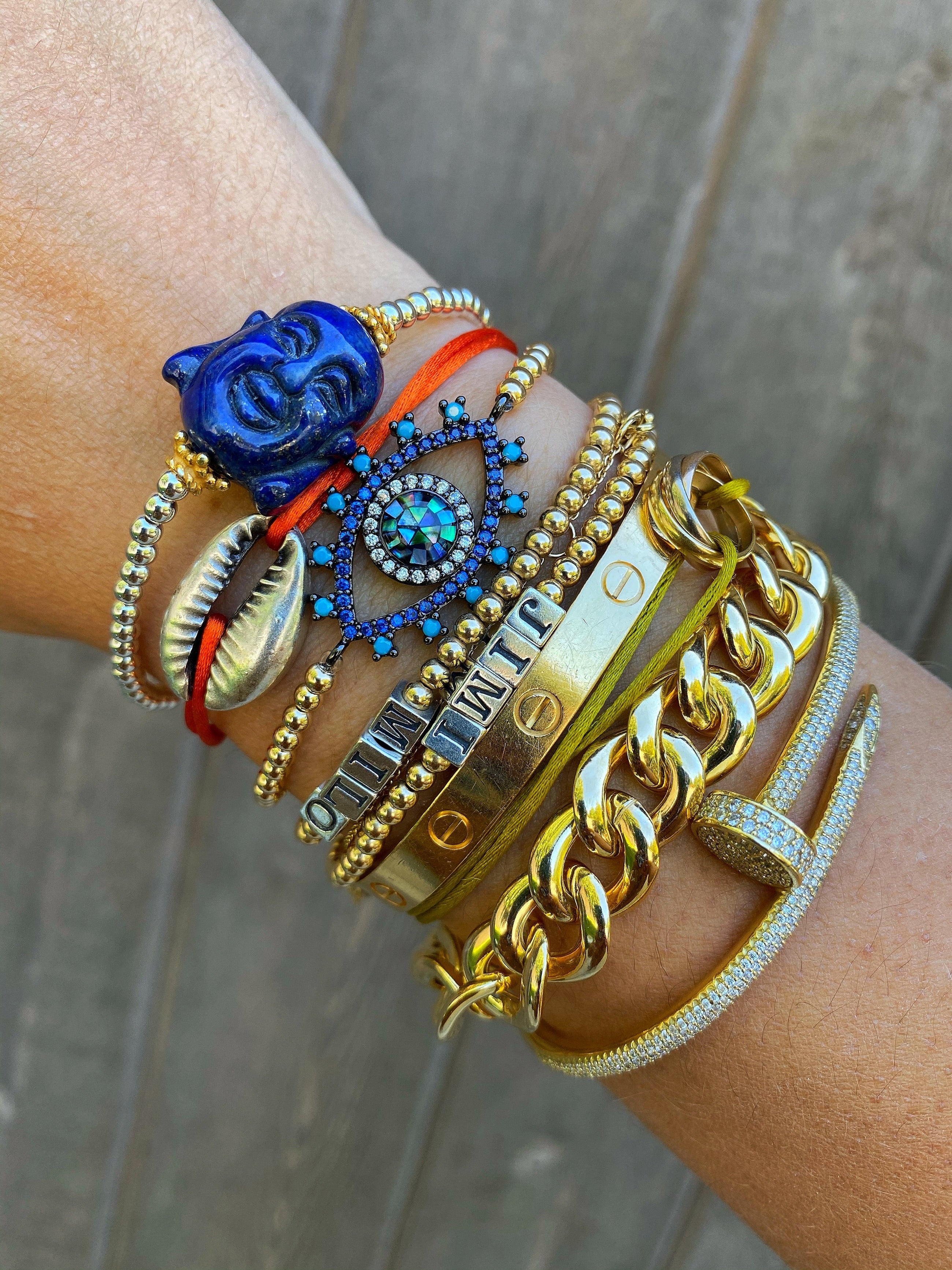 Gold Chain Bracelet ~ Curb