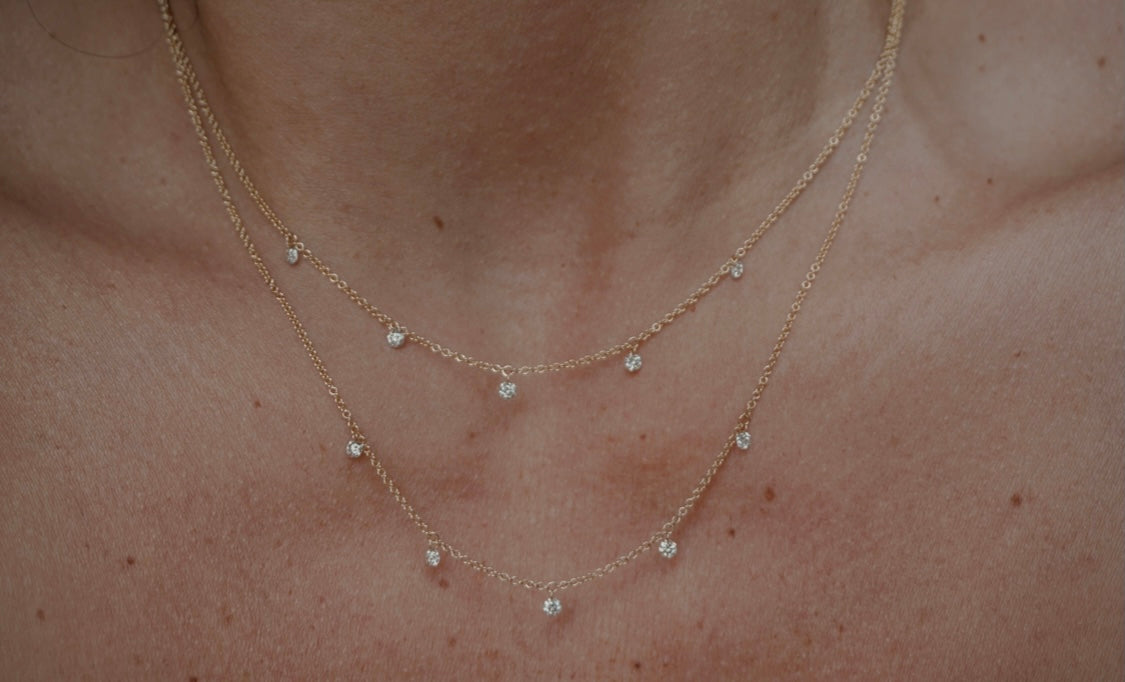 Floating Diamond Necklace