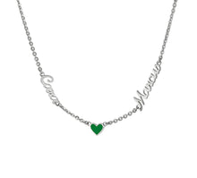 Two Name Heart Necklace