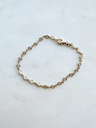 Diamond Bezel Chain Bracelet