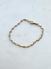 Diamond Bezel Chain Bracelet