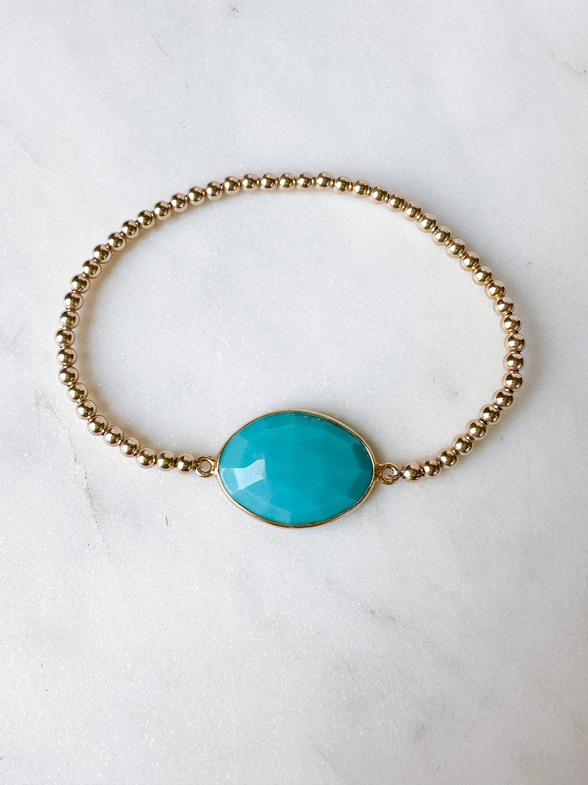 Gem Slab Bracelets