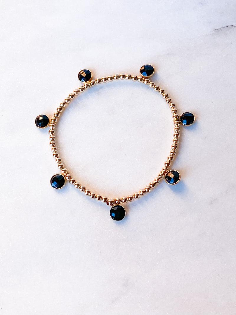 Onyx Drop Bracelet