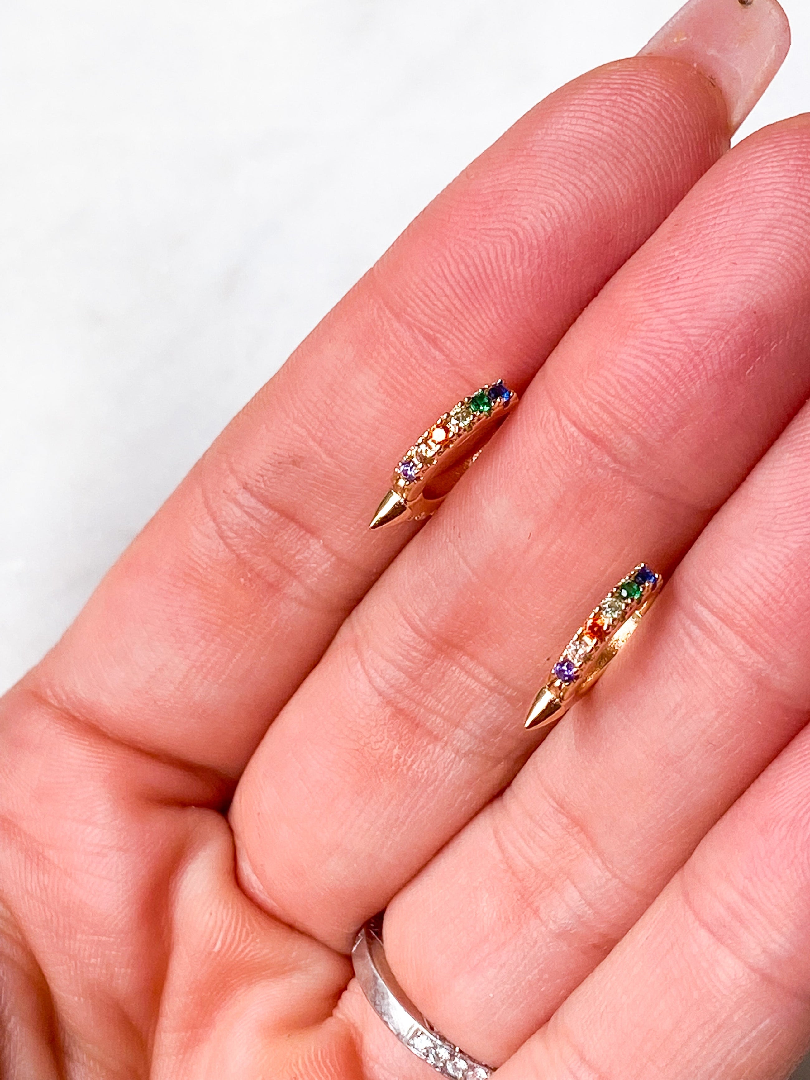 Rainbow Spiked Huggies
