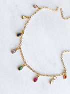 Crystal Rainbow Drop Necklace