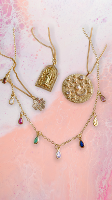 Crystal Rainbow Drop Necklace