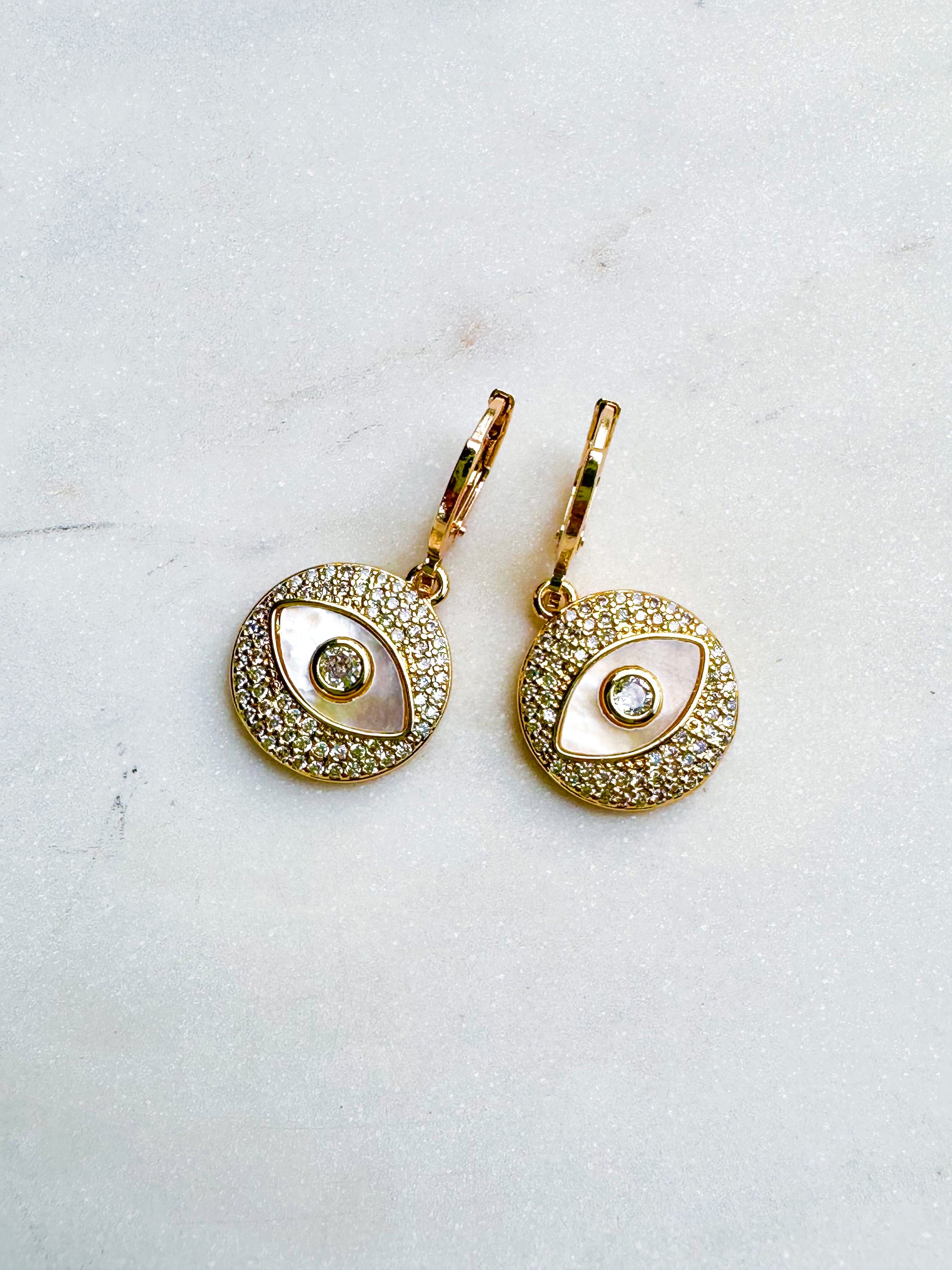 Crystal Eye Earrings