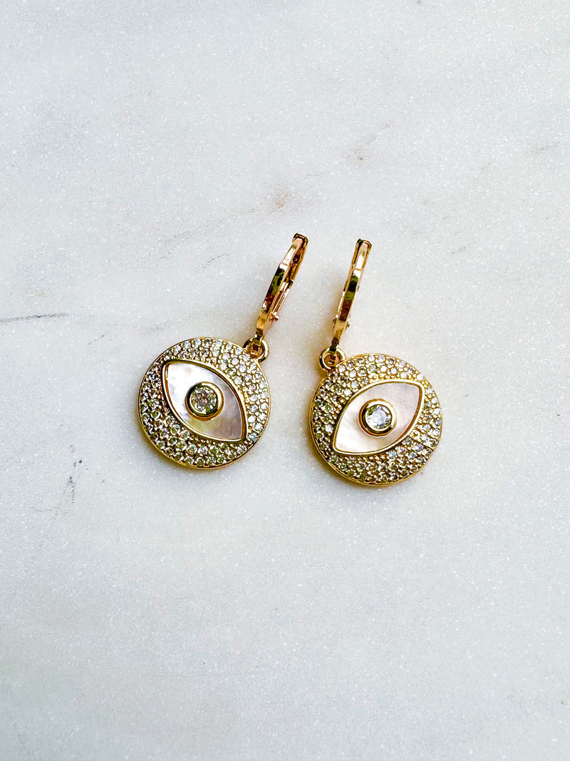 Crystal Eye Earrings