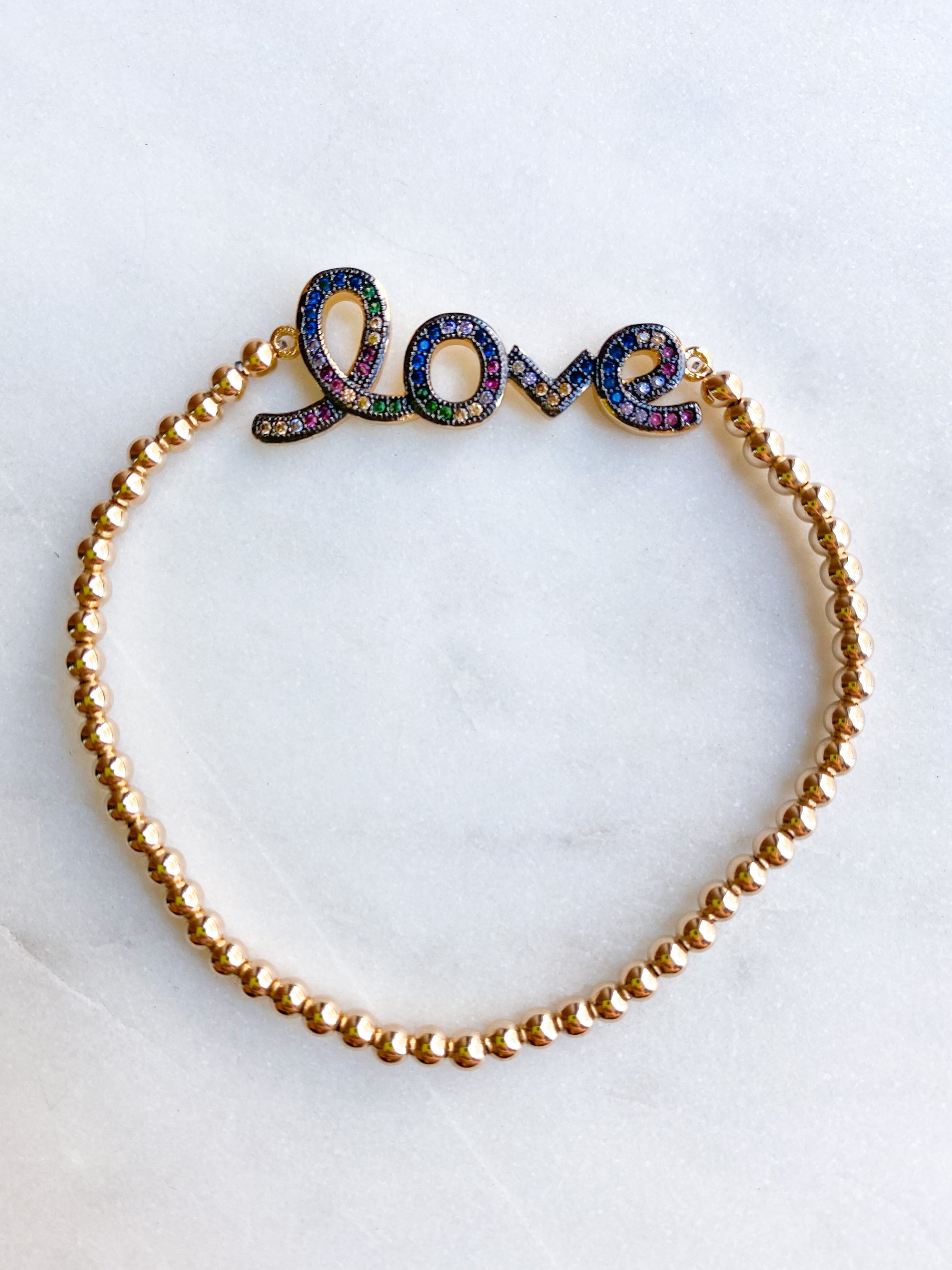 Rainbow LOVE Bracelet