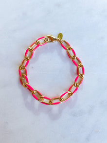 Enamel Link Bracelet