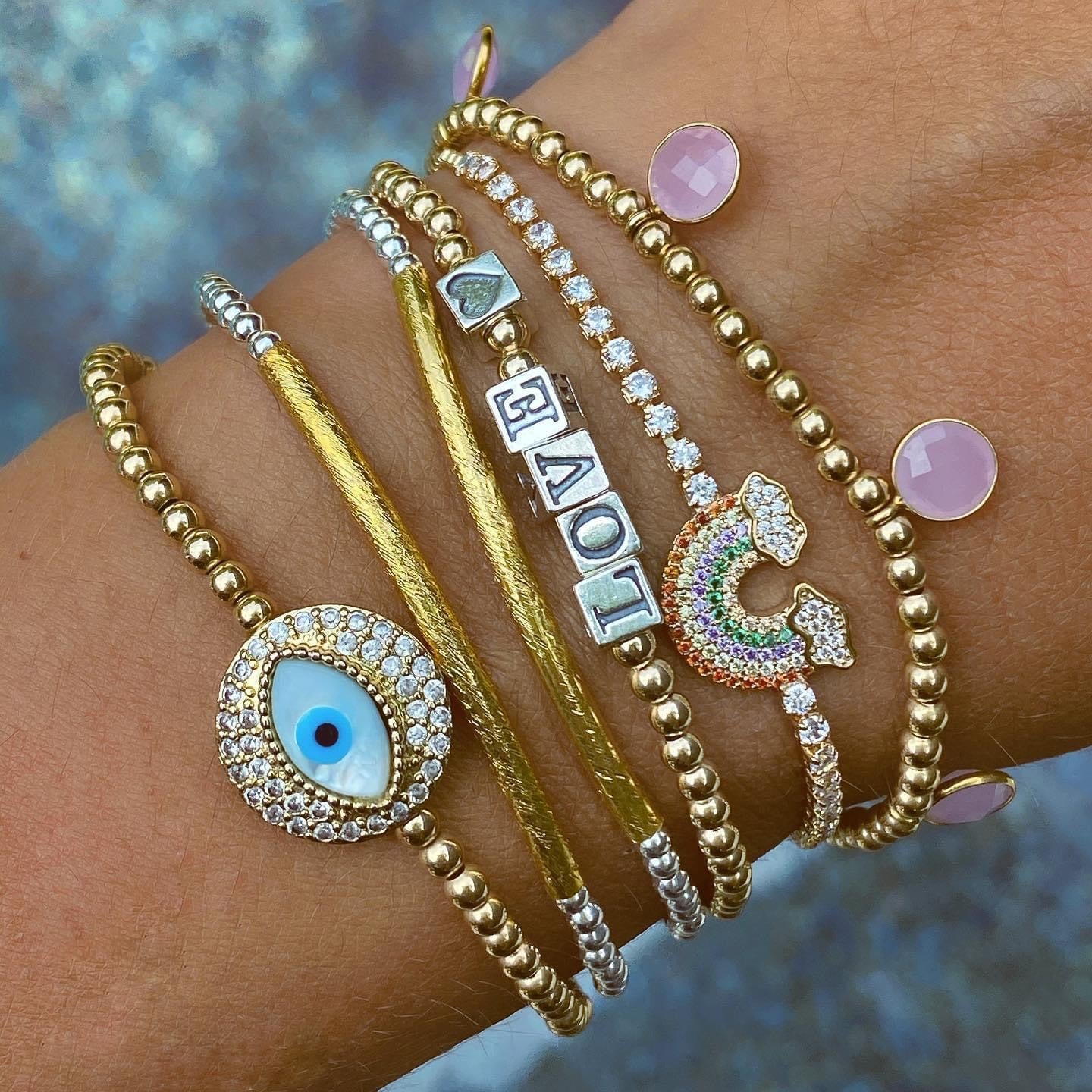 Pink Drop Bracelet