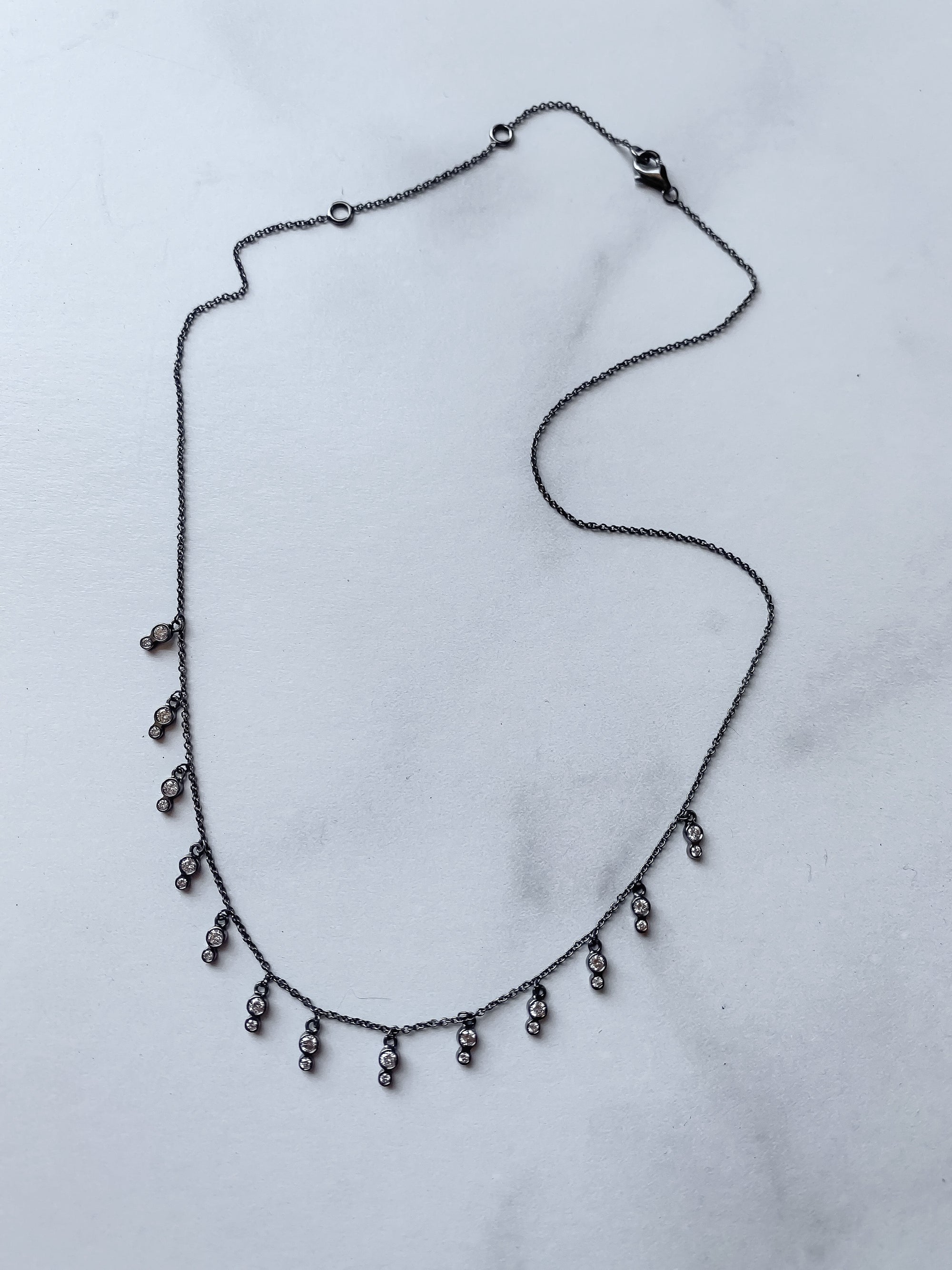 Black Diamond Shaker Necklace