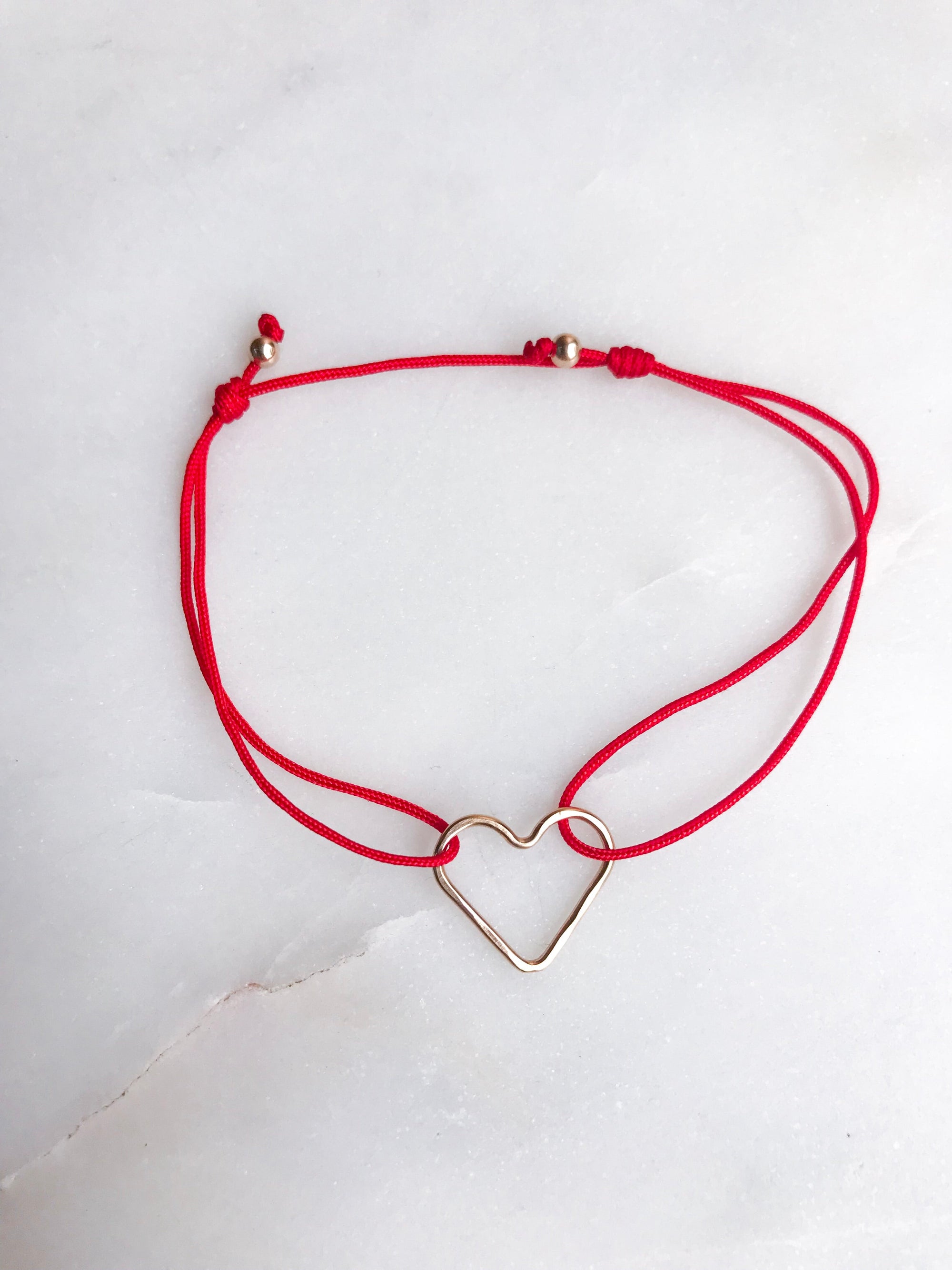 Heart Thread Bracelet