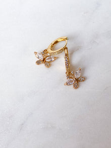 Clear Butterfly Earrings