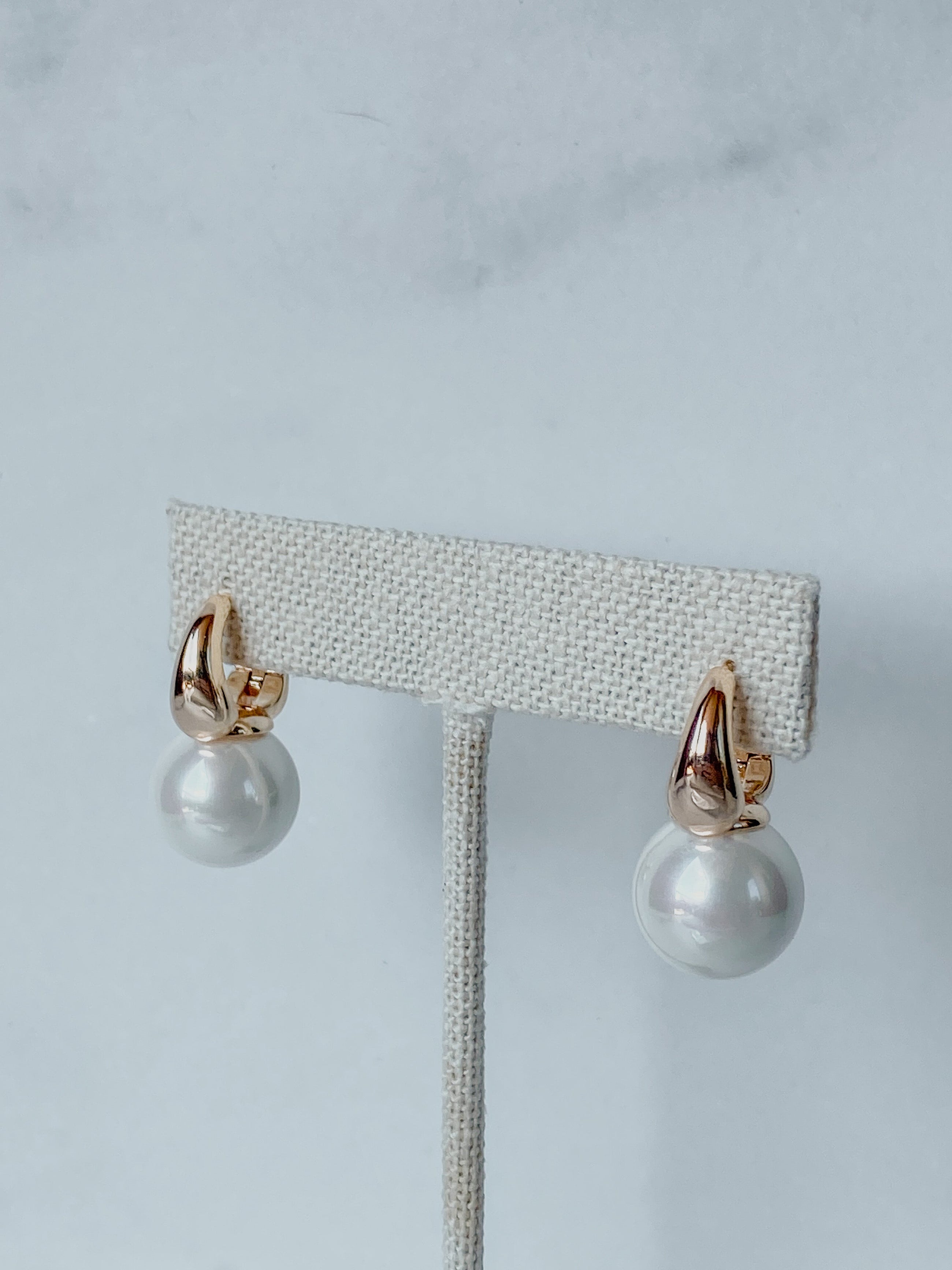 Mother of Pearl Hoops