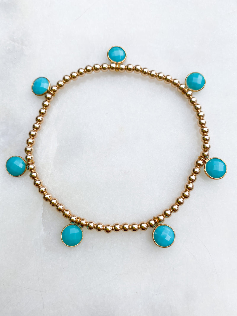 Turquoise Drop Bracelet