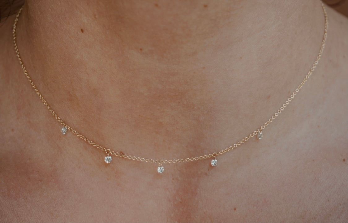 Floating Diamond Necklace