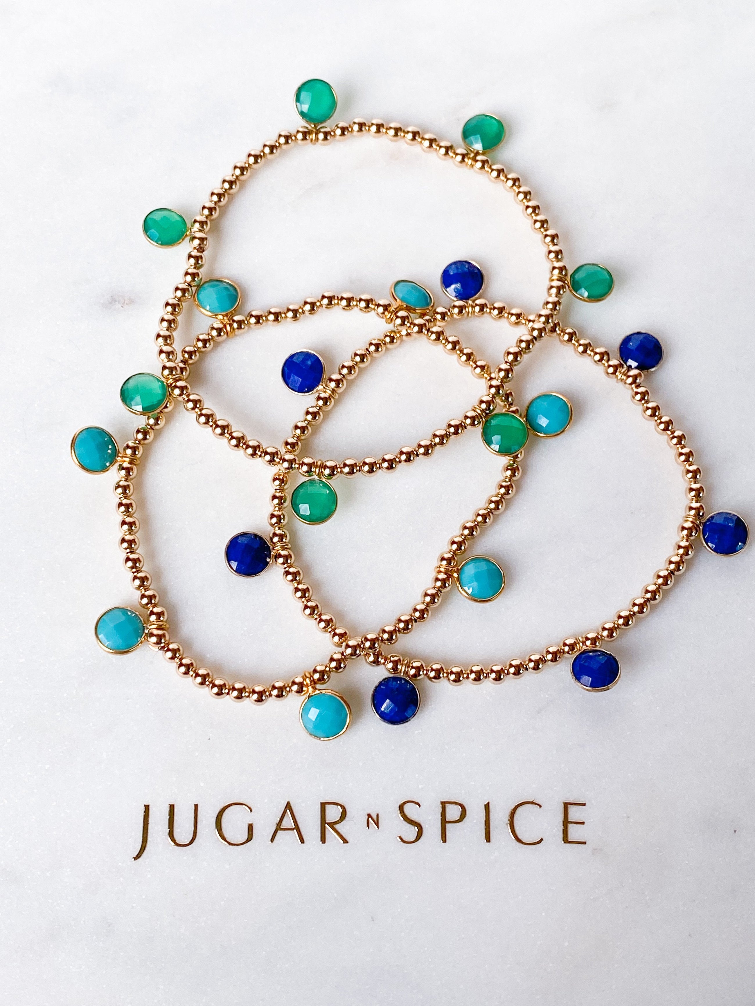 Lapis Drop Bracelet