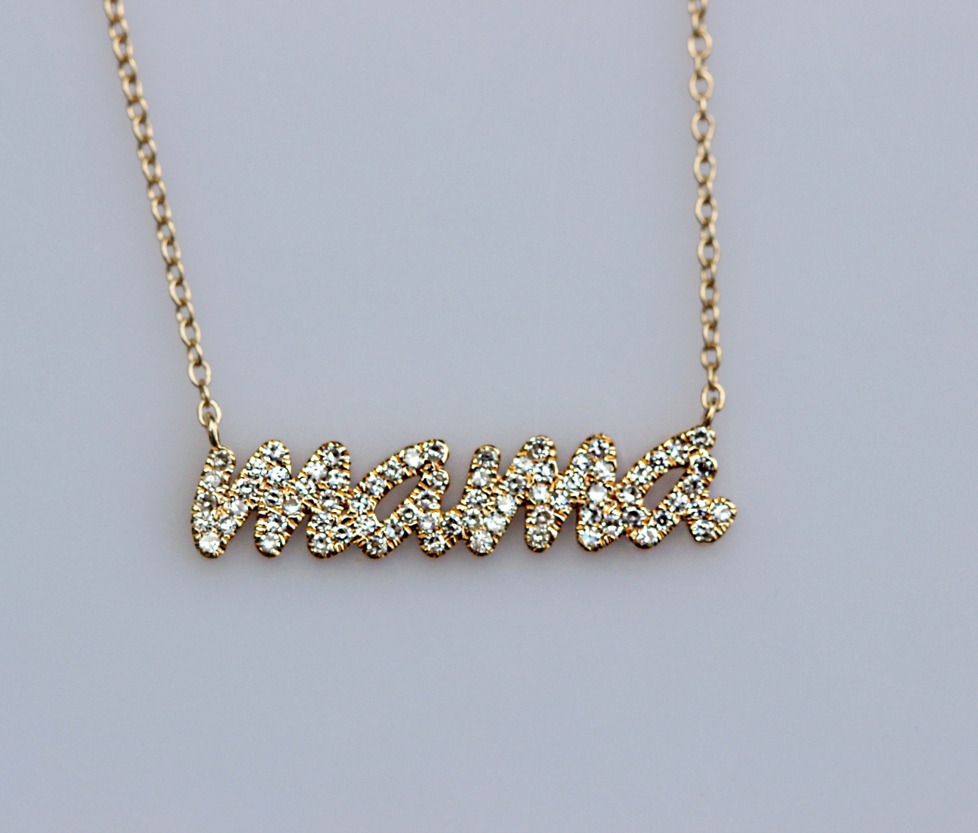 Diamond MAMA Necklace