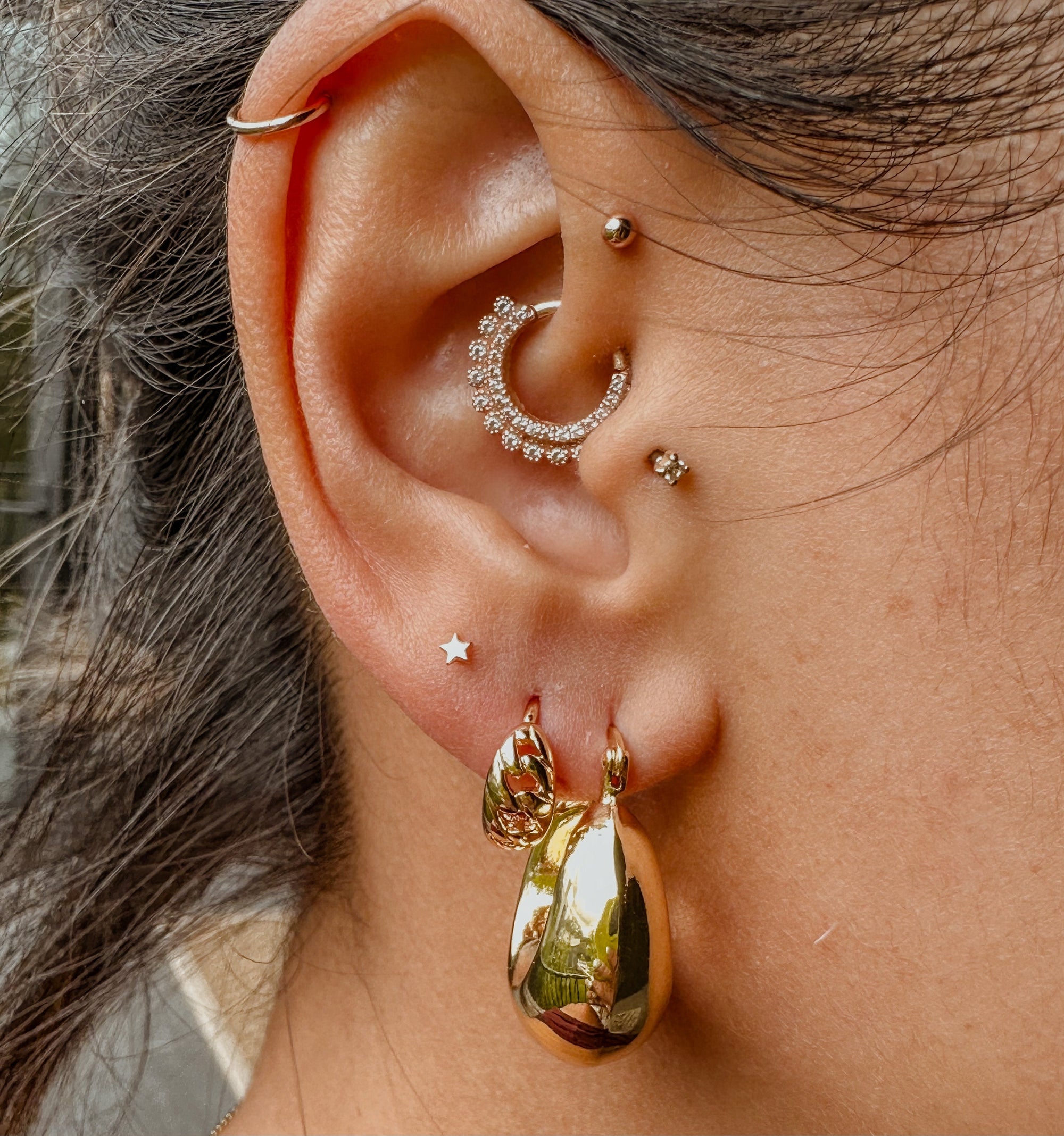 Chubby Gold Hoops