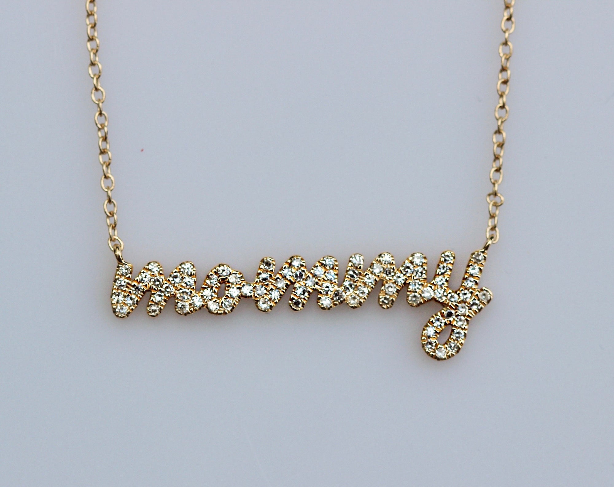 Diamond MOMMY Necklace