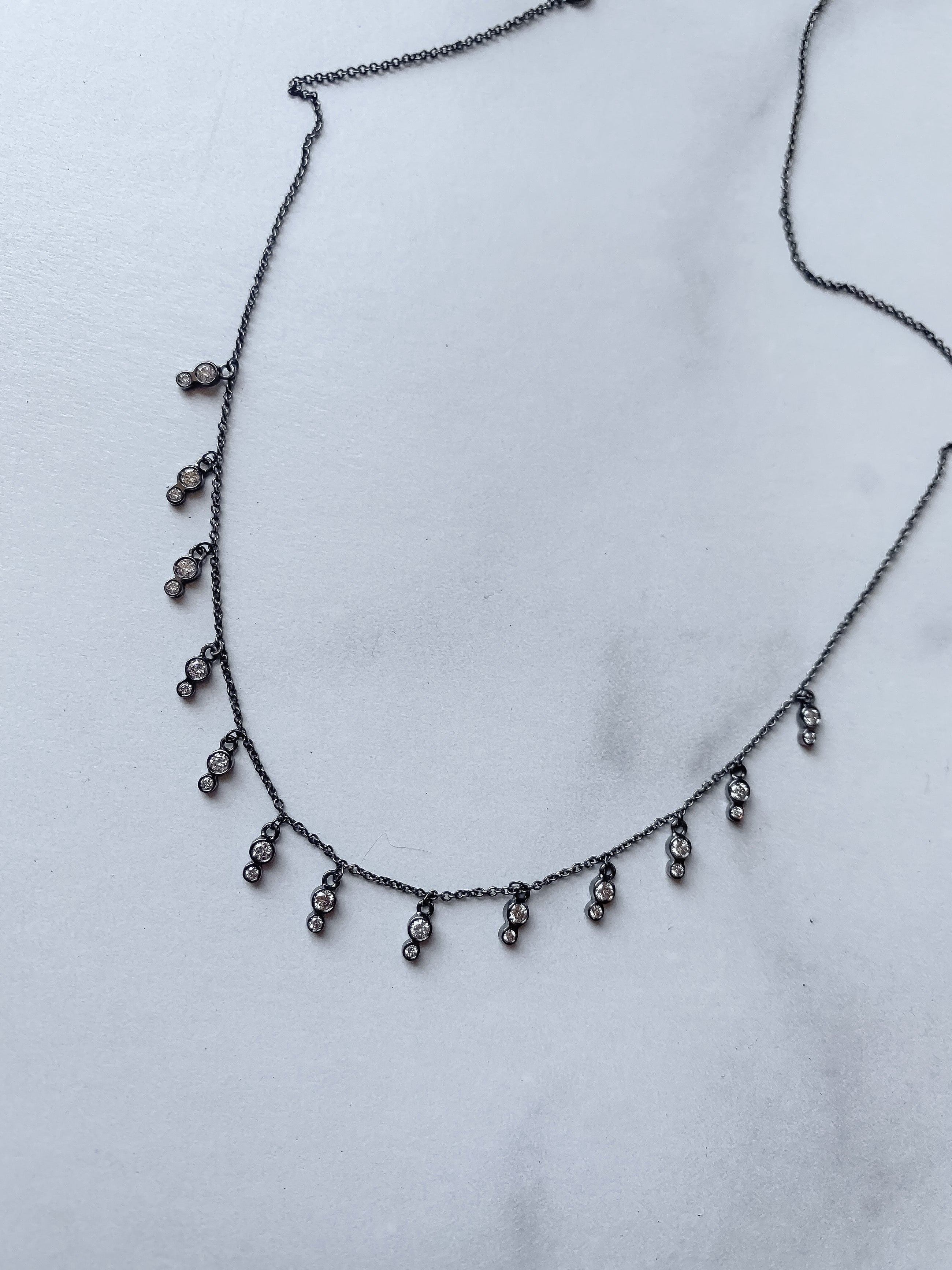Black Diamond Shaker Necklace