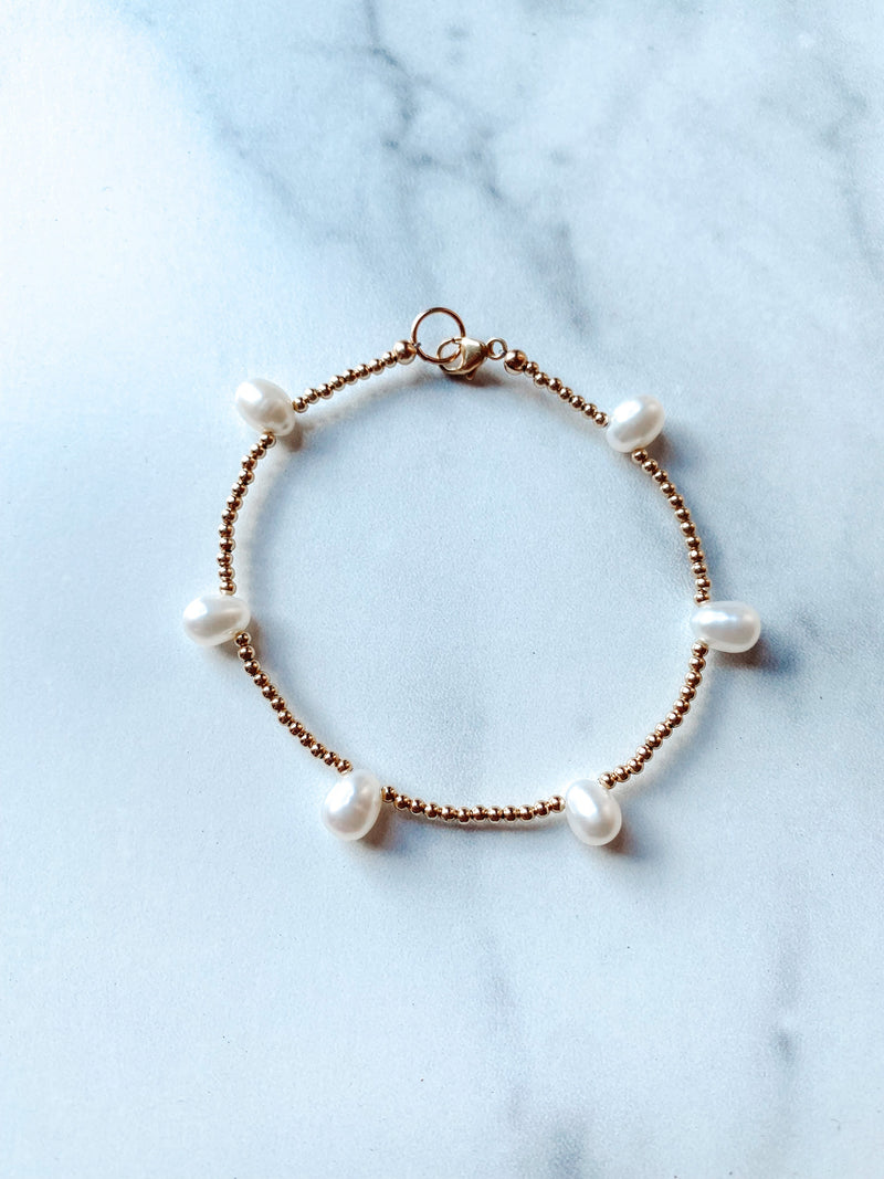 West Coast Pearl Gold Bracelet