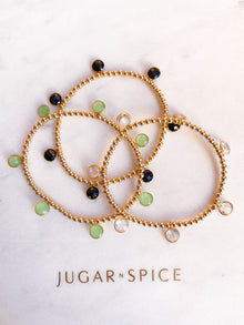 Clear Quartz Drop Bracelet