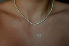 Custom Diamond Number Necklace