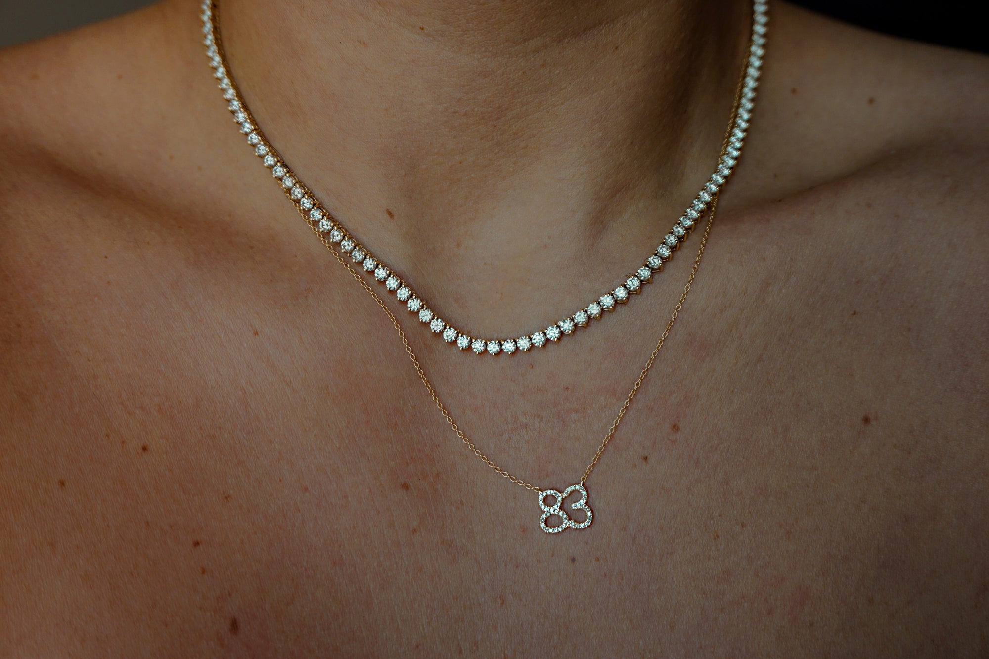 Custom Diamond Number Necklace