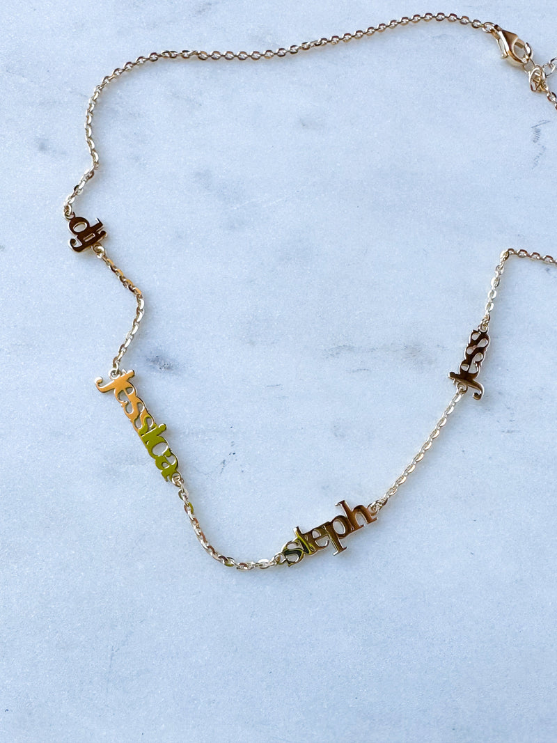 Four Name Necklace