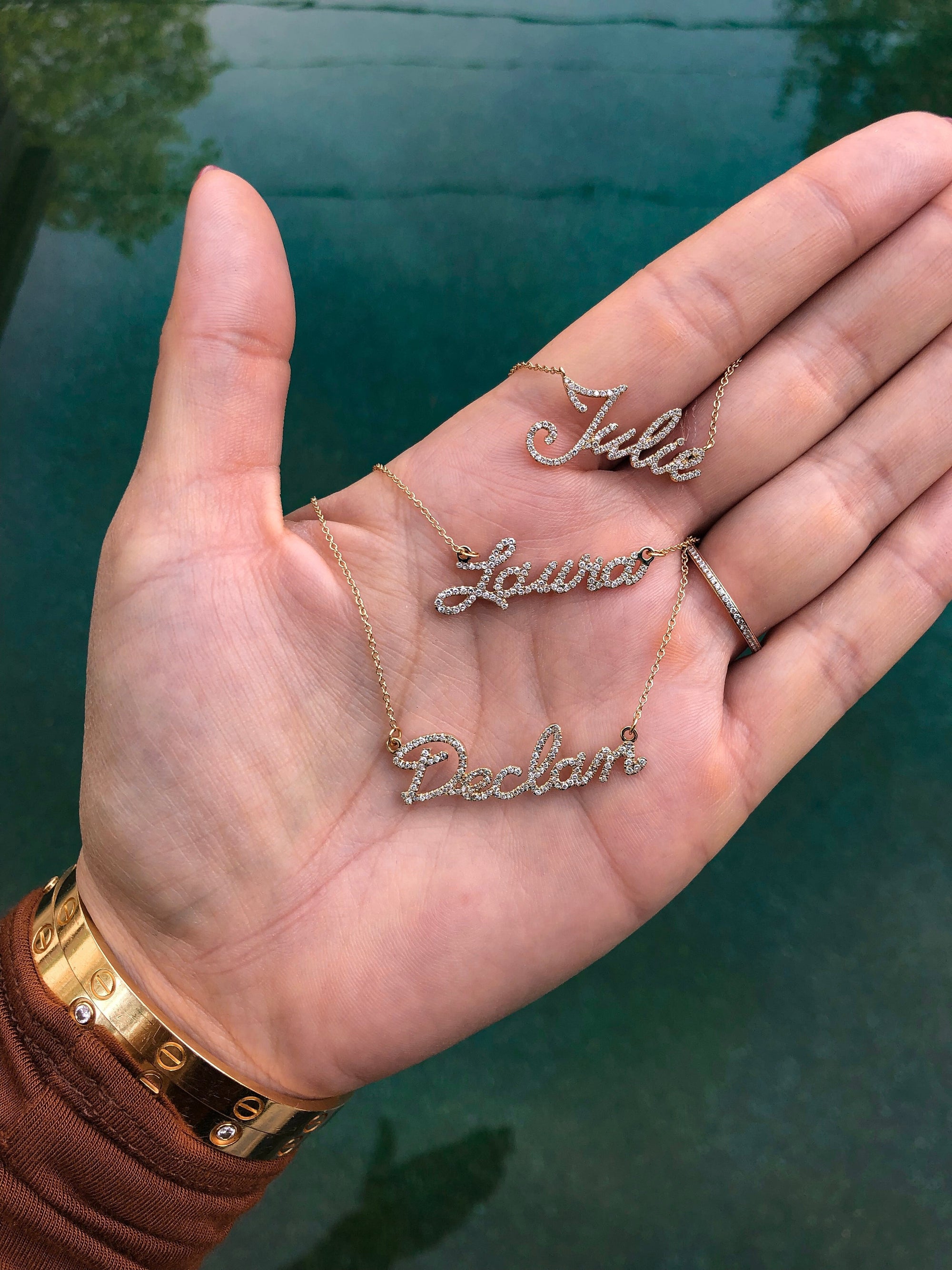 Custom Diamond Name Necklace